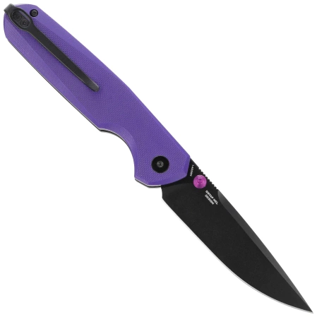 Bestechman Velix Knife Purple G10, Black PVD 14C28N by Ostap Hel (BMK07F)