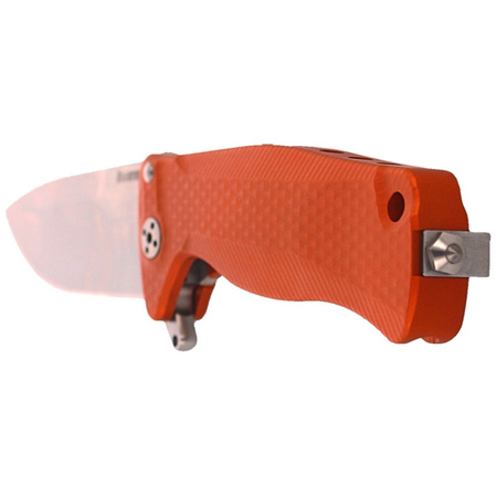 Nóż składany LionSteel SR22A Orange Aluminum, Satin Sleipner by Molletta (SR22A OS)
