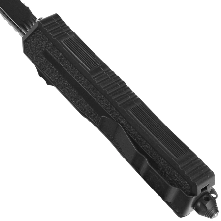 Microtech Scarab II Gen III T/E OTF Knife Black Aluminum, Tactical F/S M390MK by Tony Marfione (1279-3T)