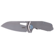 Kubey Vagrant Knife Gray Titanium, Sandblasted CPM S30V by Maksim Tkachuk (KB284A)