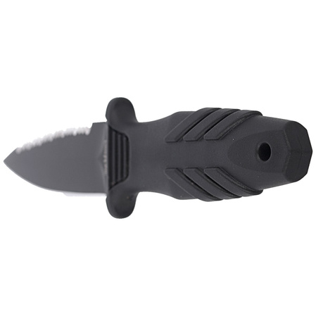 Nóż nurkowy Fox Tactical Elementum Dagger S/E Black PP/TPE Knife, Black Idroglider P/S N690Co (FX-647 S)