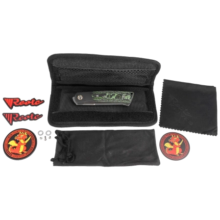 Reate Tribute Titanium/Zirconium/Jungle Wear Fat Carbon, Hand Satin M390 (TBT.CJW.SAT)