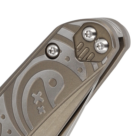 Bestech Mothus Light Bronze Titanium, Satin M390 by Kombou Knife (BT2206B)