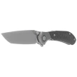 Bestech Constellation Knife Grey Titanium/3K Twill Weave Skin Carbon Fiber, Bead Blasted/Stonewashed MagnaCut by Munko Knives (BT2501D)