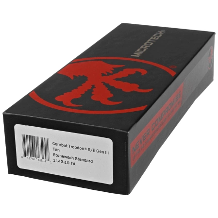 Nóż automatyczny OTF Microtech Combat Troodon Gen III S/E Tan Aluminium, Stonewashed M390MK by Tony Marfione (1143-10TA)