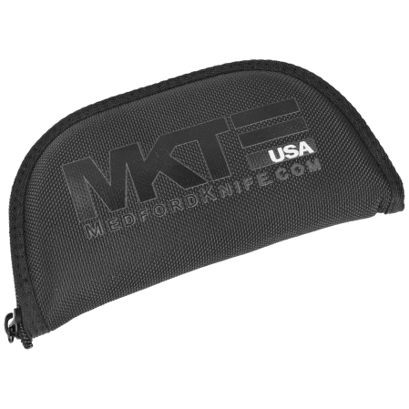 Medford Praetorian Slim D/P Flamed Titanium, DLC HW, Blue Clip, Black DLC S45VN by Greg Medford (MK2084TD-03TM-TPCP-Q4)