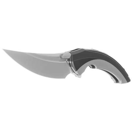Nóż składany RikeKnife Lamella Black DLC Titanium, Satin M390 (RK-Lamella-BP)