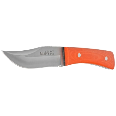 Muela BWE-8.O Orange Canvas Micarta Knife, Satin X50CrMoV15