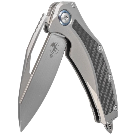 Microtech Matrix S/E Carbon Fiber/Titanium, Hand Rubbed M390 by Tony Marfione (165C-4CFITI)