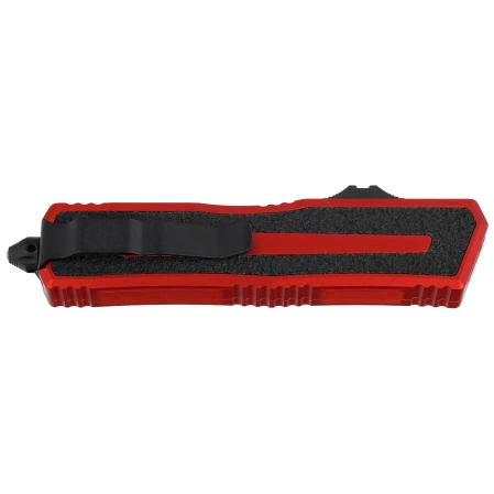 Microtech Scarab II Gen III D/E OTF Knife Red Aluminum, Black M390MK by Tony Marfione (1280-1RD)