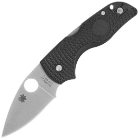 Spyderco Lil' Native Lightweight Knife Black FRN, Satin CTS BD1N by Eric Glesser (C230PBK)