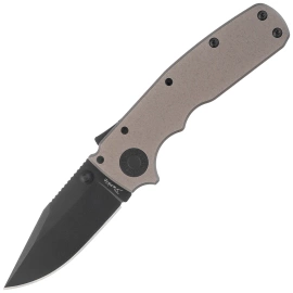 Nóż składany Demko Shark Cub Stealth Clip Point Artillery Gray Aluminium, Black DLC CPM20CV by Andrew Demko (SC-20CV-ALUM-AG-CP)