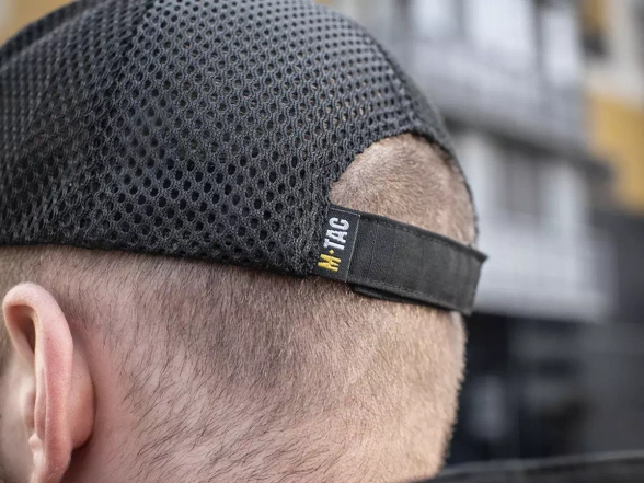 M-Tac Mesh Flex Ripstop Baseball Cap, Black (40569002)