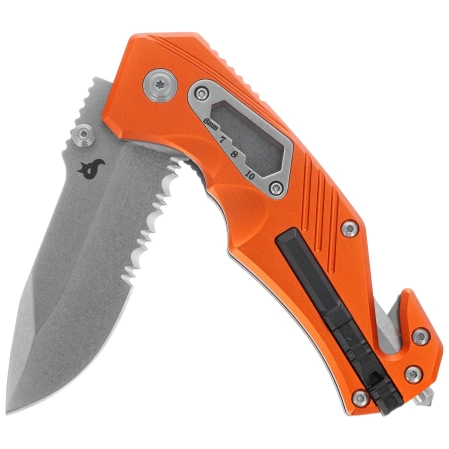 Nóż składany ratowniczy BlackFox Demand Orange Aluminium, Stonewashed D2 (BF-784 OR)