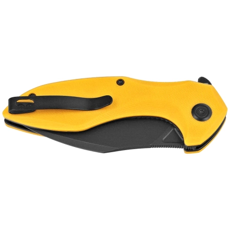 Nóż składany Kubey Nobel Yellow G10, Blackwashed 14C26N (KU236N)