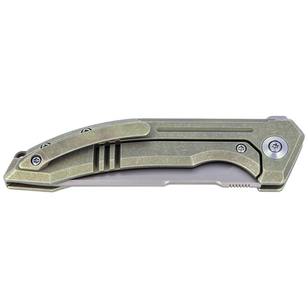 Nóż składany WE Knife Quixotic Green Titanium, Silver Bead Blasted CPM 20CV (WE21016-4)