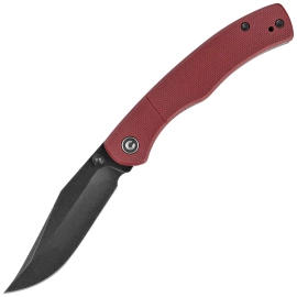 Civivi Clingman Knife Burgundy G10, Black Stonewashed Nitro-V by Taylor Martin Best Damn EDC (C23065-2)