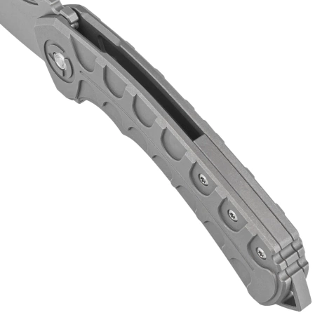 Nóż składany Bestech Buwaya Dark Bead Blast Titanium, Dark Bead Blast M390 by Kombou (BT2203A)