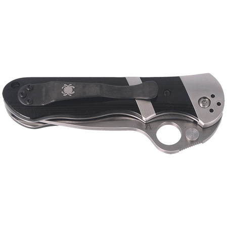 Spyderco Lil' Sub-Hilt G-10 Black Plain Knife (C224GP)