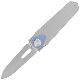 Remette RT-Infinite Power Knife Gray Titanium, Hand Grinding Pearlescent M390 (RTIP-T)