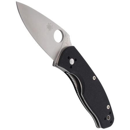 Spyderco Persistence G-10 Black PlainEdge Knife (C136GP)