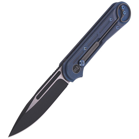 WE Knife Double Helix Blue Titanium, Black Stonewashed CPM S35VN (815C)