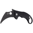 Nóż składany LionSteel L.E.One Karambit Black Aluminium, Chemical Black MagnaCut by Emerson Design (LE1 A BB)