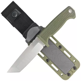 Nóż Demko FreeReign Tanto OD Green Rubberized, Satin AUS10A by Andrew Demko (FR-10A-TOD)