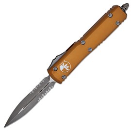 Nóż automatyczny OTF Microtech Ultratech D/E Tan Aluminium, Apocalyptic P/S M390 by Tony Marfione (122-11APTA)