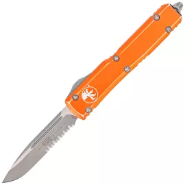 Nóż automatyczny OTF Microtech Ultratech S/E Distressed Orange Aluminium, Apocalyptic P/S M390 by Tony Marfione (121-11DOR)