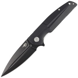 Nóż składany Bestech Fin Black G10, Black Stonewashed 14C28N (BG34A-3)