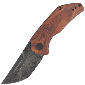 Nóż składany CIVIVI Thug 2 Cuibourtia Wood, Black Damascus by Matt Christensen (C20028C-DS1)