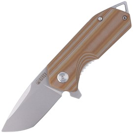 Nóż składany Kubey Campe Striped Beige G10, Sandblast D2 (KU203F)