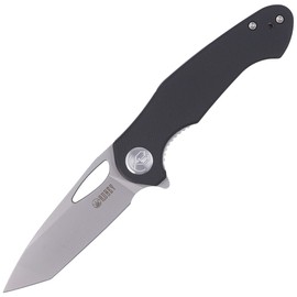 Nóż składany Kubey Dugu T/E Black G10, Sand Blasted 14C28N (KU159C)