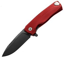 Nóż składany LionSteel ROK Red Aluminium, Black M390 by Molletta (ROK A RB)