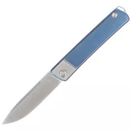 Nóż składany Medford Gentleman Jack Drop Point, Blue / Silver Titanium, Std HW/Clip, Tumbled S45VN (MK2114TD-37A2-TSCS-Q4)