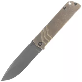 Nóż składany Medford The Antik DLC Drop Point, Bronze Handles, Black HW, DLC Clip, S45VN (MK2114PD-36A1-TPCP-BN)