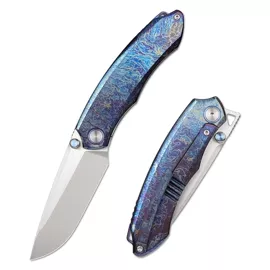 Nóż składany Remette Wild Species Dark Blue Titanium, Hand Grinding M390 (WD108-B)