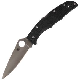 Nóż składany Spyderco Endura 4 FRN Black Flat Ground Plain (C10FPBK)