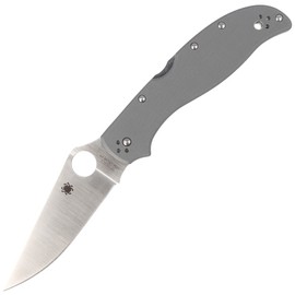 Nóż składany Spyderco Stretch 2 XL Gray G-10, CPM Cru-Wear Plain (C258GPGYCW)