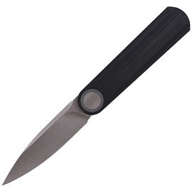 Nóż składany WE Knife Eidolon Drop Point Black G10, Stonewashed CPM 20CV by Justin Lundquist (WE19074A-B)