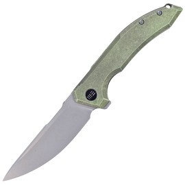 Nóż składany WE Knife Quixotic Green Titanium, Silver Bead Blasted CPM 20CV (WE21016-4)