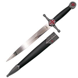 Sztylet templariuszy Decor Habitat Templar Dagger Black ABS, Satin (S3325)