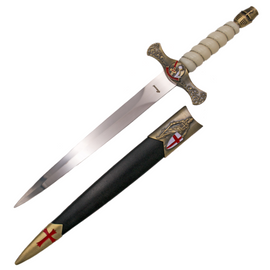 Sztylet templariuszy Decor Habitat Templar Dagger White ABS, Satin (S0296)