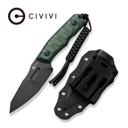 Nóż Civivi Propugnator Green Canvas Micarta, Black Stonewashed D2 by PG Knives (C23002-2)