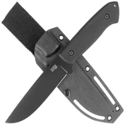 Nóż Za-Pas Ultra Outdoor Black G10, Stonewash NMV (UO-CE-G10-BL)