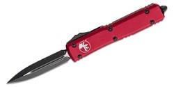 Nóż automatyczny OTF Microtech Ultratech D/E Merlot Red Aluminium, Black M390 by Tony Marfione (122-1MR)