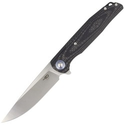 Nóż składany Bestech Ascot Carbon Fiber / Black G10, Satin D2 (BG19A)