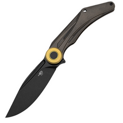 Nóż składany Bestech Seraph Black/Bronze Titanium, Black Stonewashed M390 by Kombou (BT2403E)