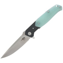 Nóż składany Bestech Swordfish Black / Jade G10, Satin D2 (BG03E)